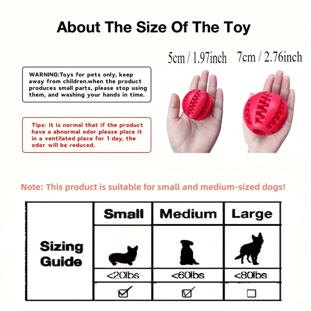 Dog Ball Food Feeder - Nontoxic