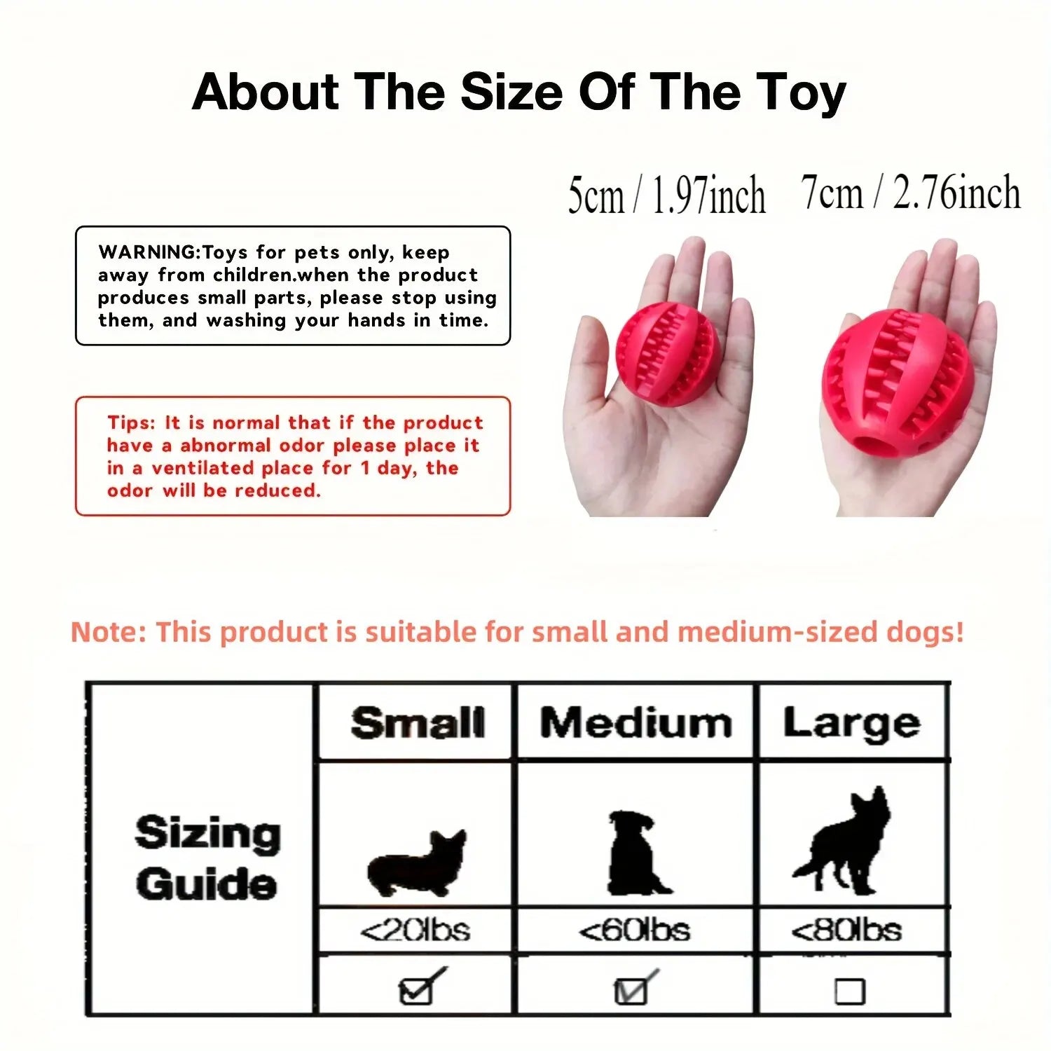 Dog Ball Food Feeder - Nontoxic